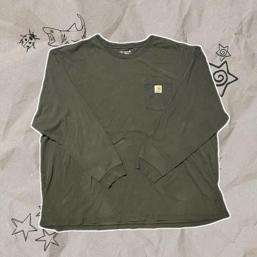 Carhartt Loose Fit Grey Longsleeve Shirt - Size 4XL